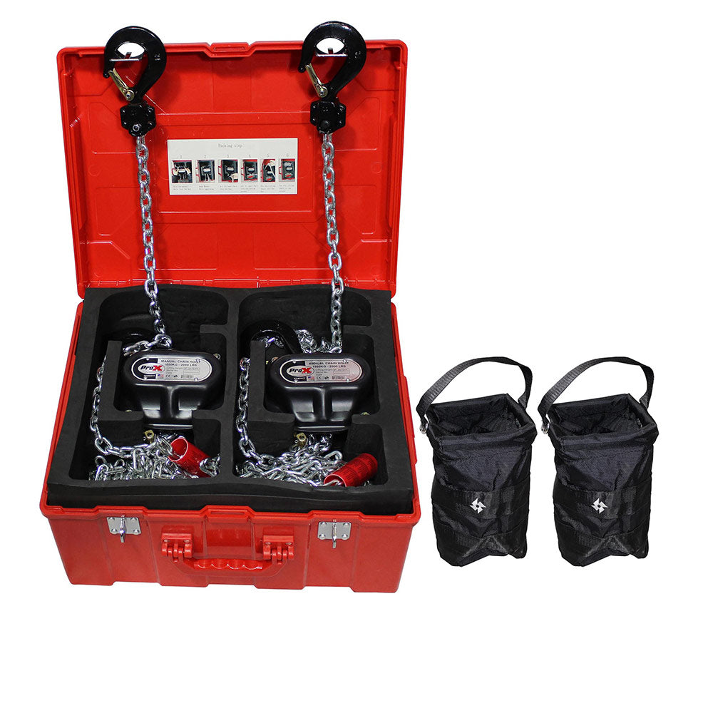 ProX 1 Ton Manual Chain Hoist W/30 Ft (9 M) Chain-trussing-ProX- Hermes Music